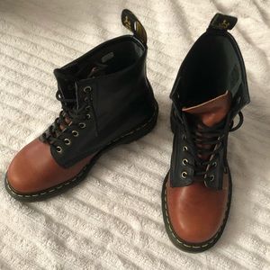 ON HOLD - Rare Brown and Black Dr Martens boots!